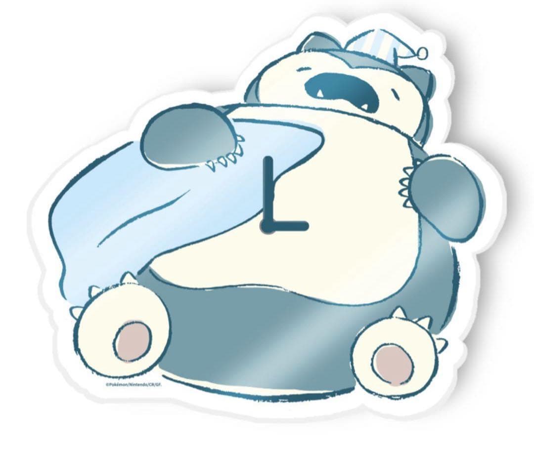 【韓国限定】カビゴン　Pokemon アクリル壁掛け時計