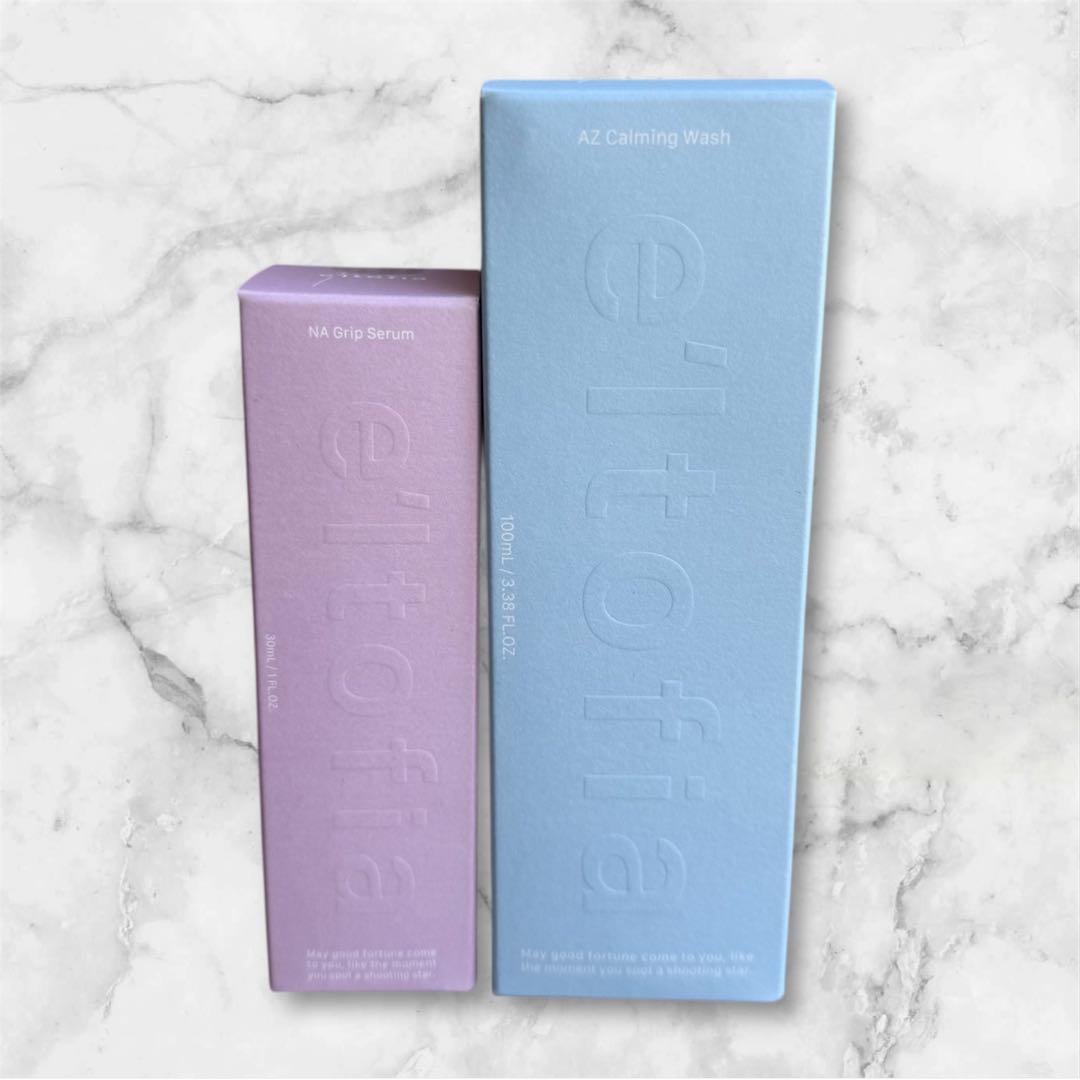 新品未開封】エルトフィア カームグリップツイン洗顔料➕美容液セット