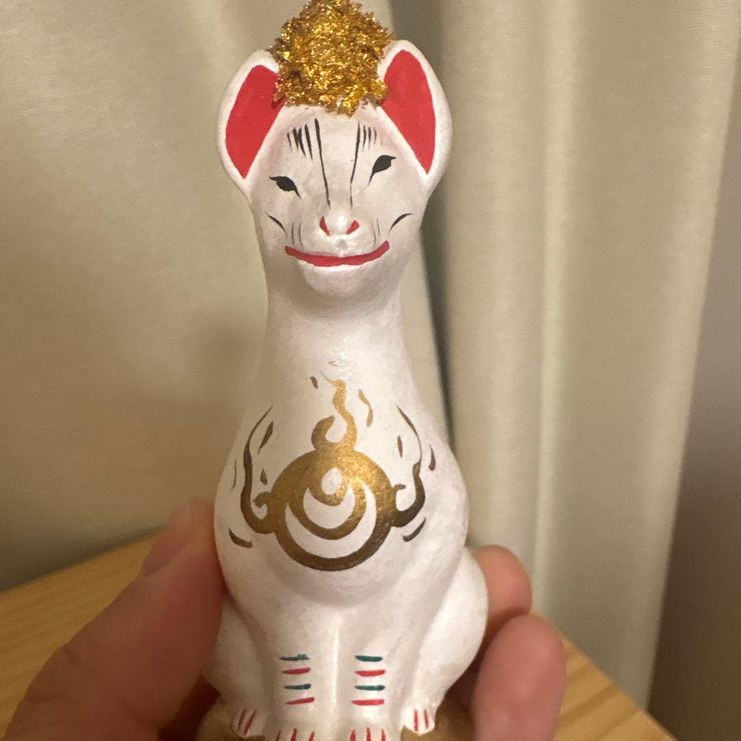 稲荷 狐像 土人形 - メルカリ
