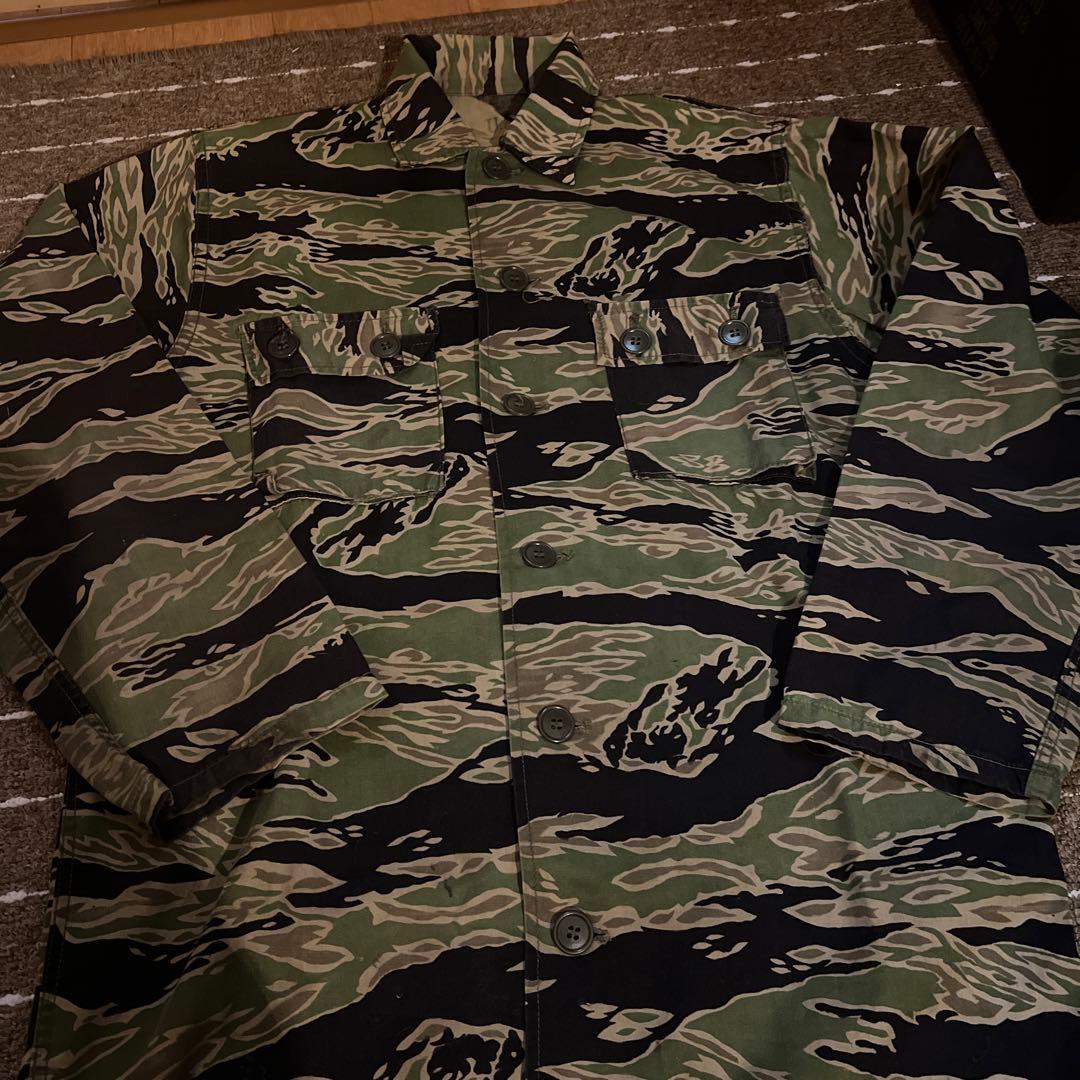 実物　60年代　米軍　ベトナム戦　タイガーカモ　タイガーストライプ