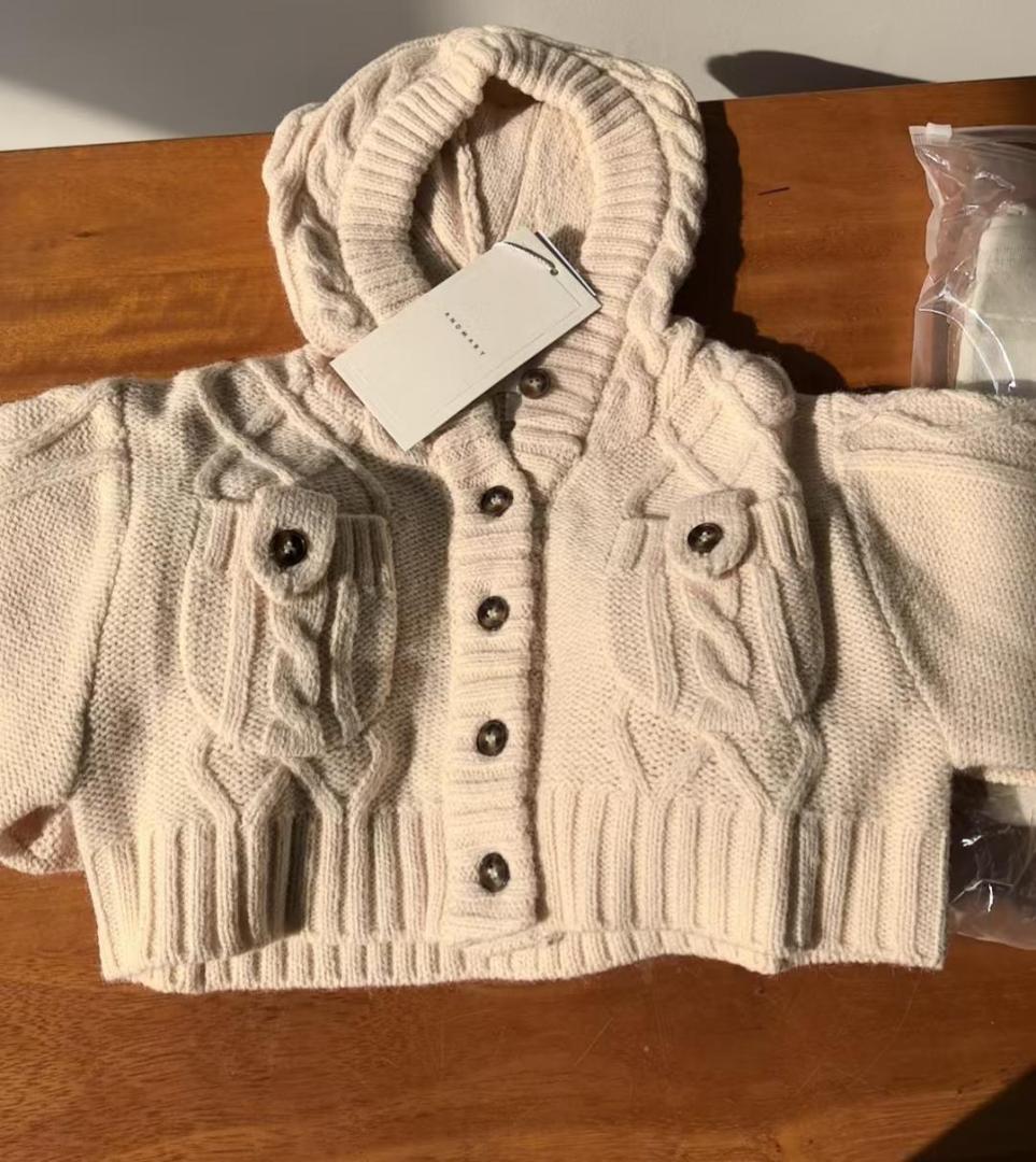 新品ANDMARY Mary logo cable knit set ivory - メルカリ