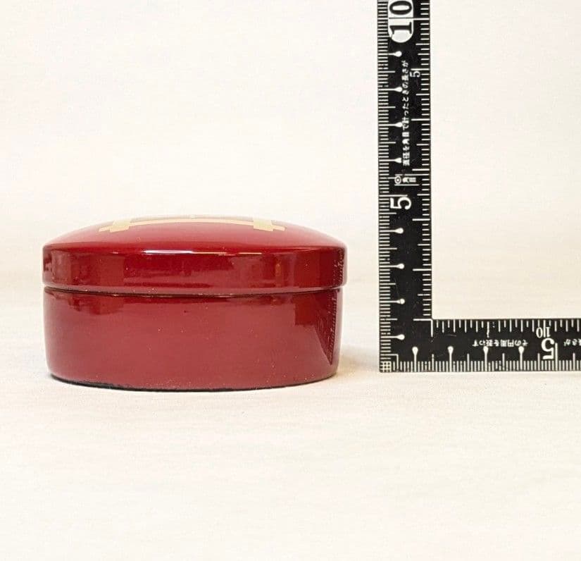 フォロー割・新品】 切立香合 井桁に橘 内金 木製 朱塗り 2.8寸 日蓮宗