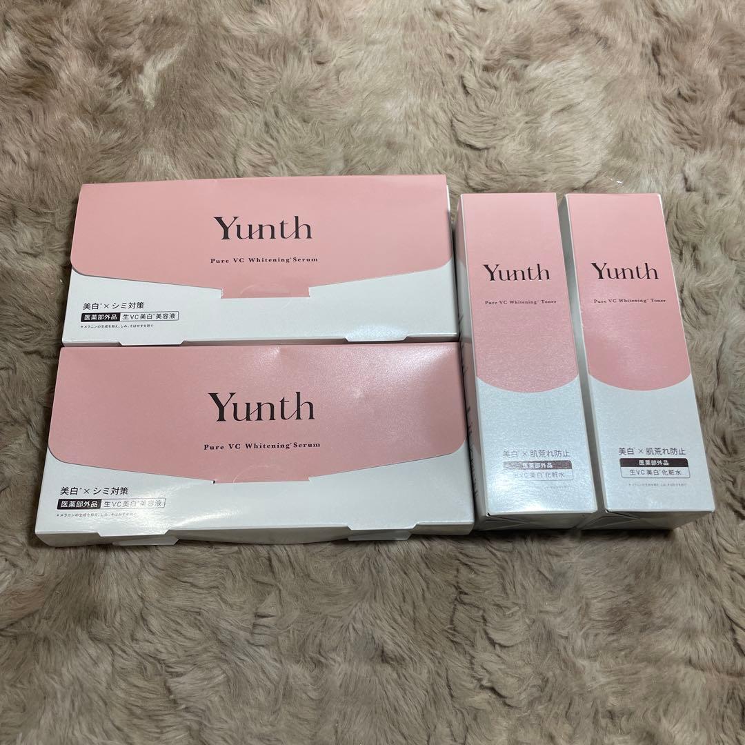 Yunthユンス 生VC導入美容液28日分と生VC美白化粧水120mLセットx2
