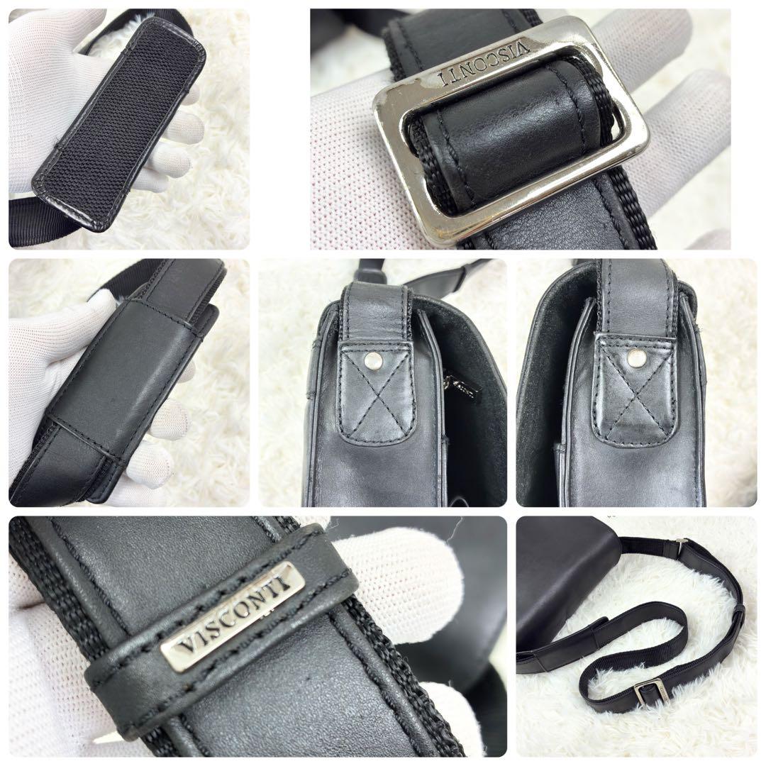 ヴィスコンティ 本革 メッセンジャーバッグ ショルダーバッグ A4可