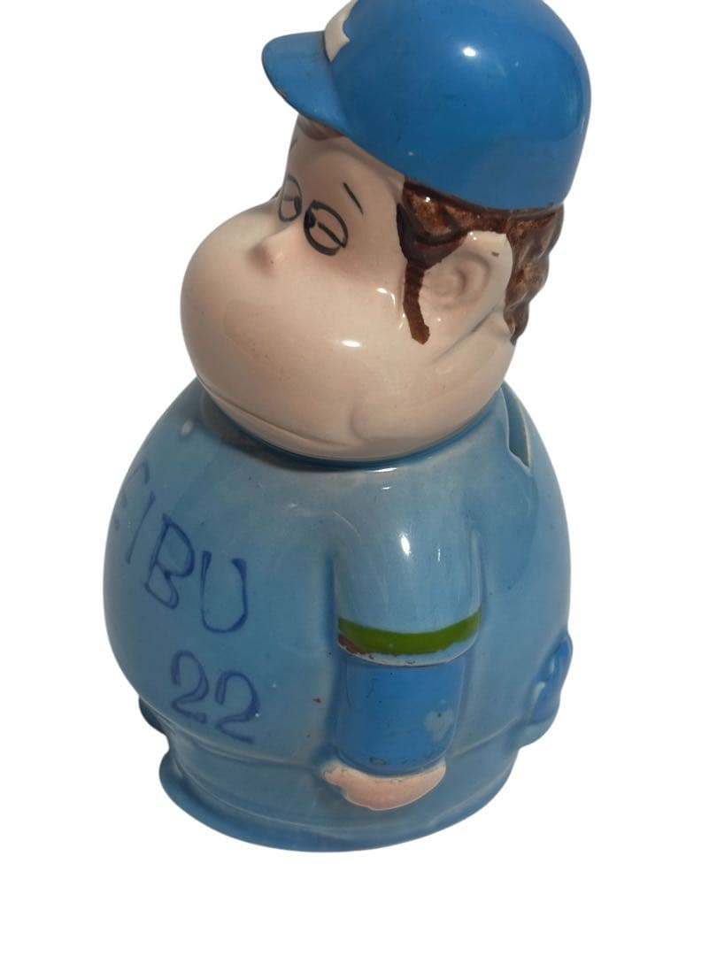 レトロ】埼玉西武ライオンズ がんばれタブチくん 貯金箱 田淵幸一