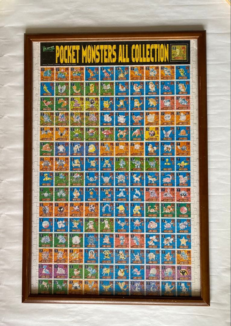 【初期】レア　ポケットモンスター　コレクションジグソーパズル　木製フレーム付き レア】ポケモンオールコレクション 初代151匹 ジグソーパズル - メルカリ
