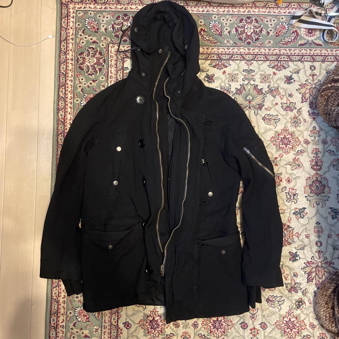 2011 ポリ縮 comme des garcons homme モッズ コート