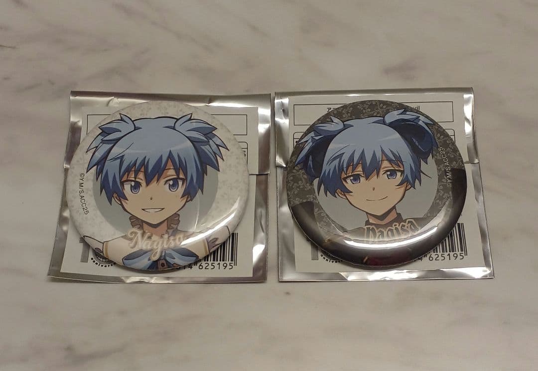 暗殺教室 ビックカメラ ソフマップ 缶バッジ 悪魔 天使 潮田渚 - メルカリ