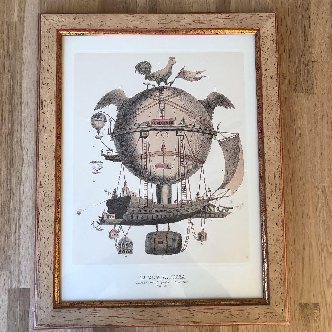 絵画 vascello aereo del plofessor Robertson