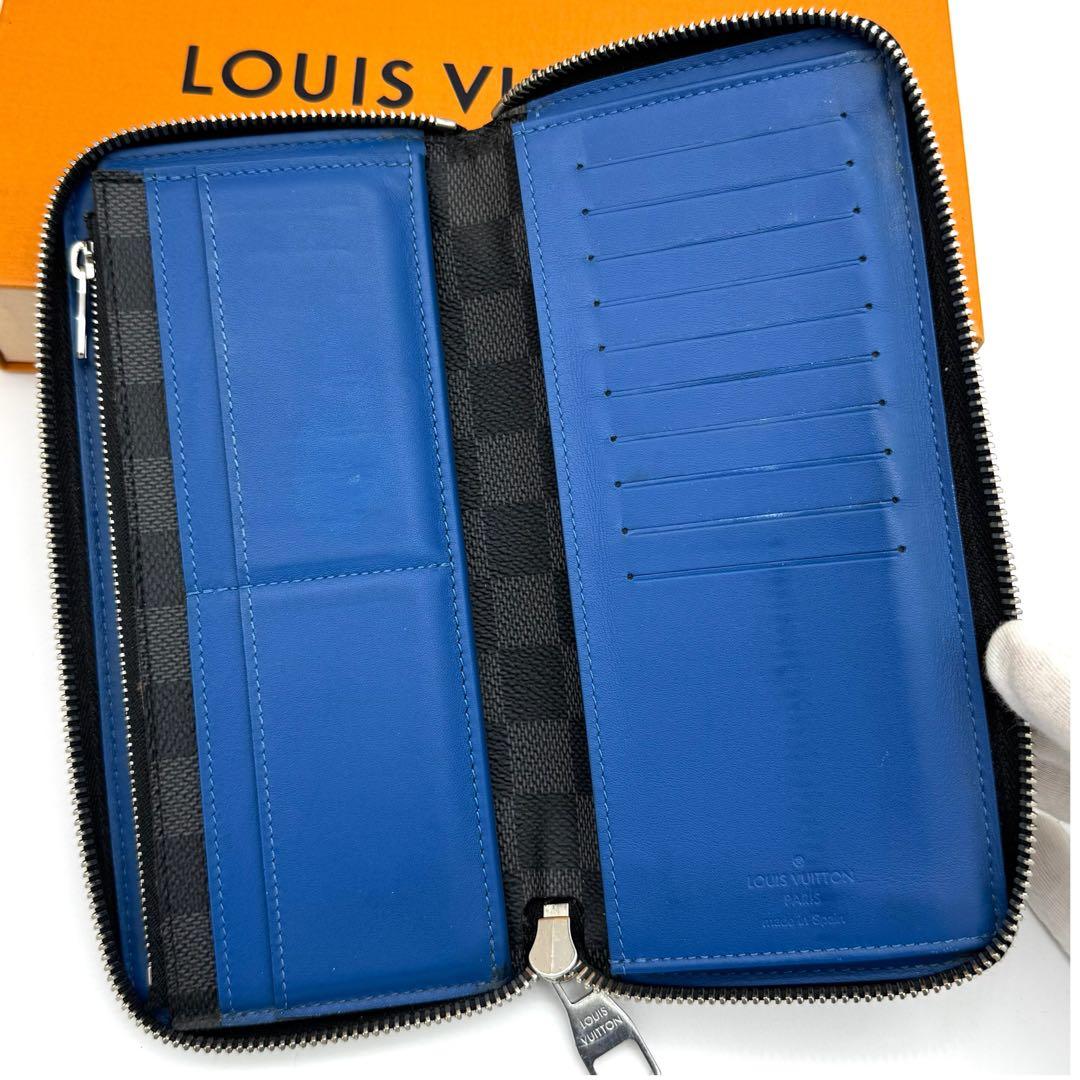 ルイヴィトン ダミエグラフィット ストライプ ジッピーウォレット