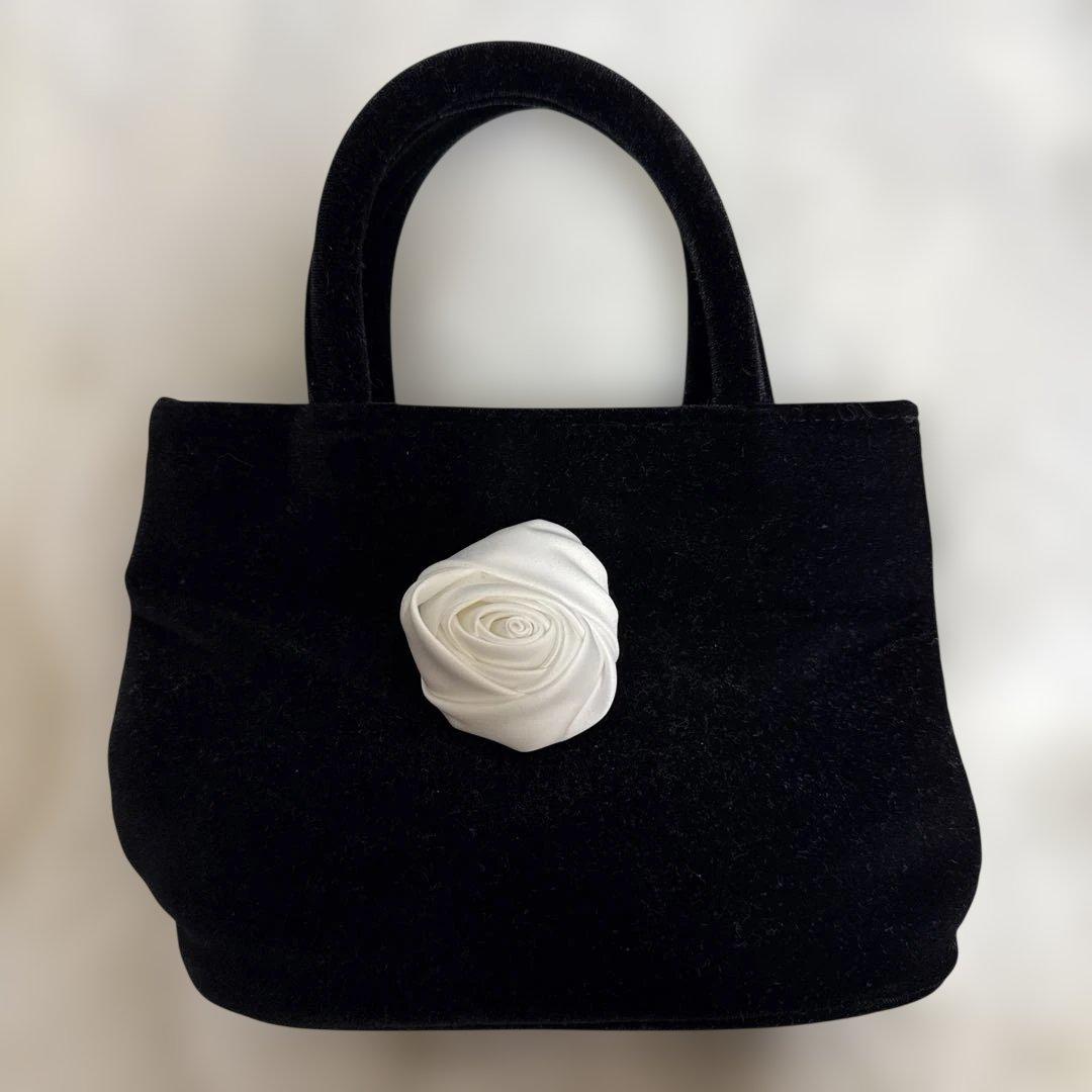 バッグ the Virgins rose velvet bag