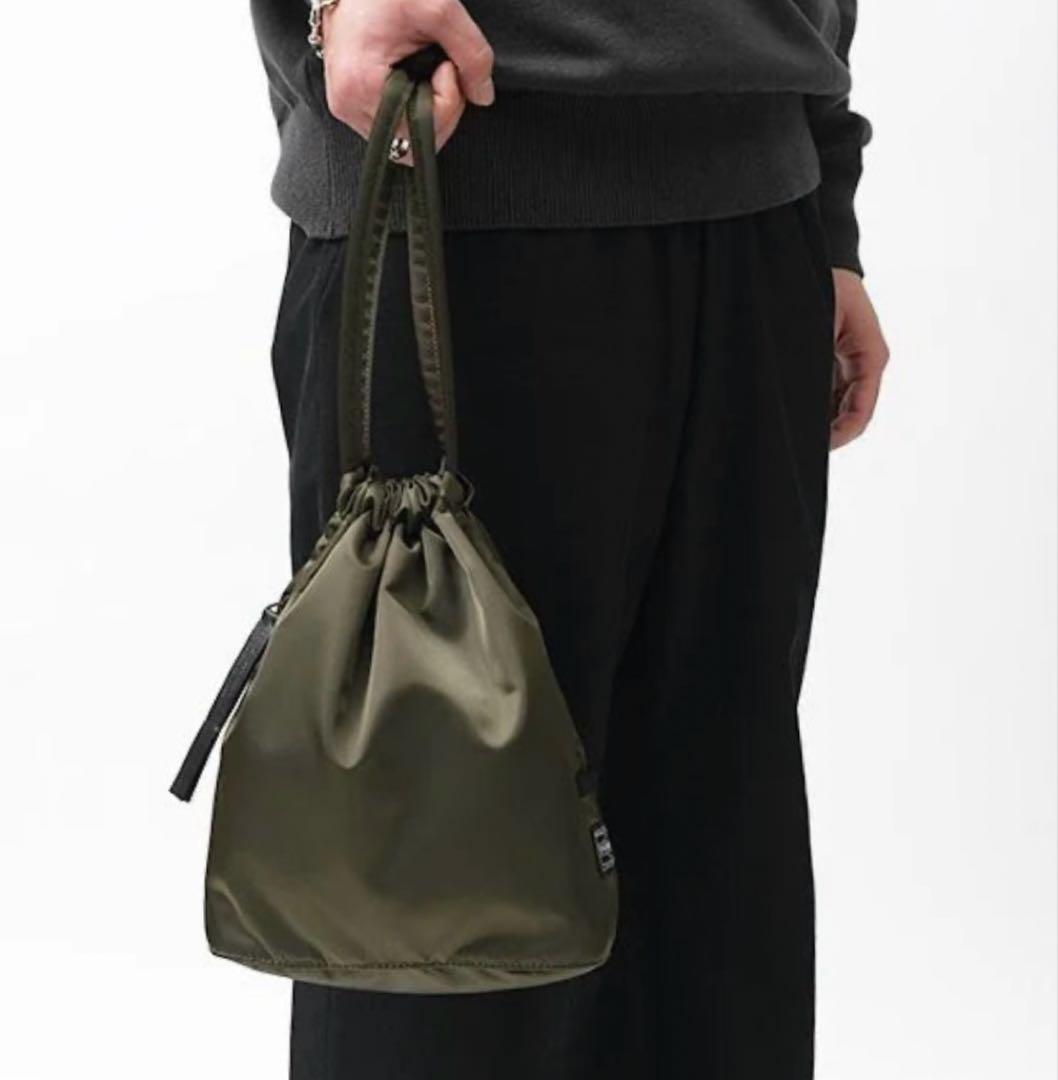 m*o様 PORTER x エヌハリ巾着袋 オリーブ色
