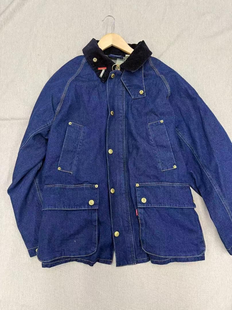 Barbour × Levis ネイビー デニム カバーオールS即日発送