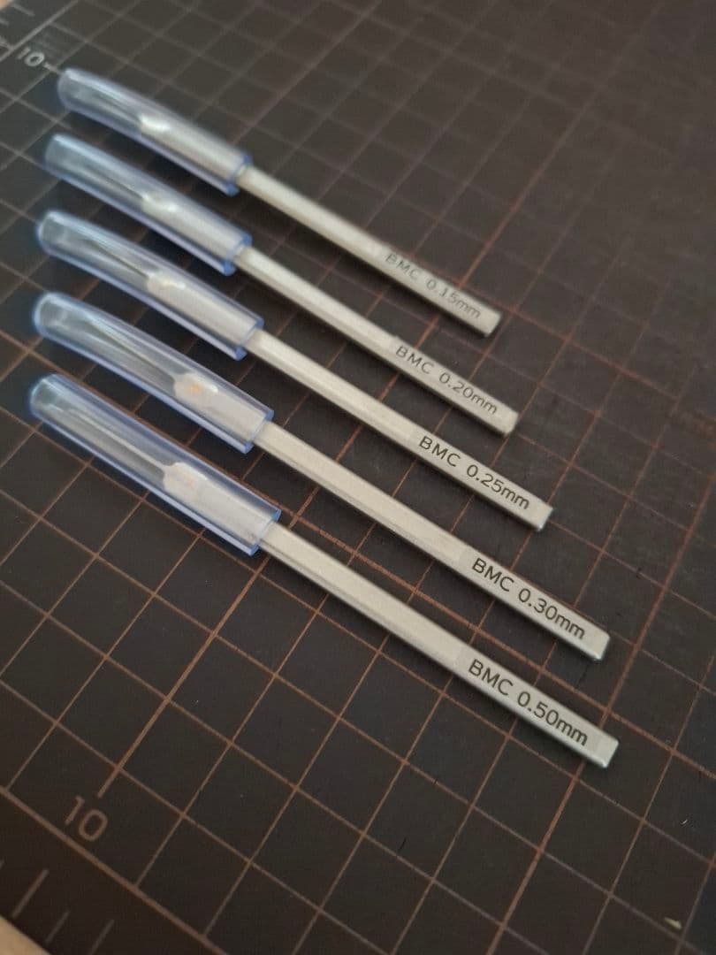 スジボリ堂　BMCタガネ　0.15mm〜0.50mm