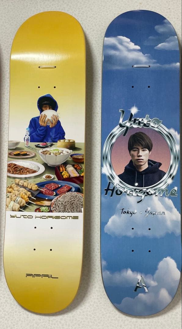 April エイプリル　スケートボード　デッキ　堀米雄斗　8.0