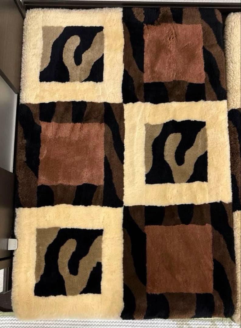 maruhachi丸八真綿》毛皮敷布団 ミニファートン 3分割マルチファー①