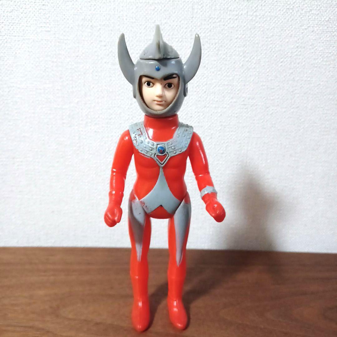 当時物ブルマァク面変わり「ウルトラマンタロウ」19㎝ヴィンテージソフビフィギュア