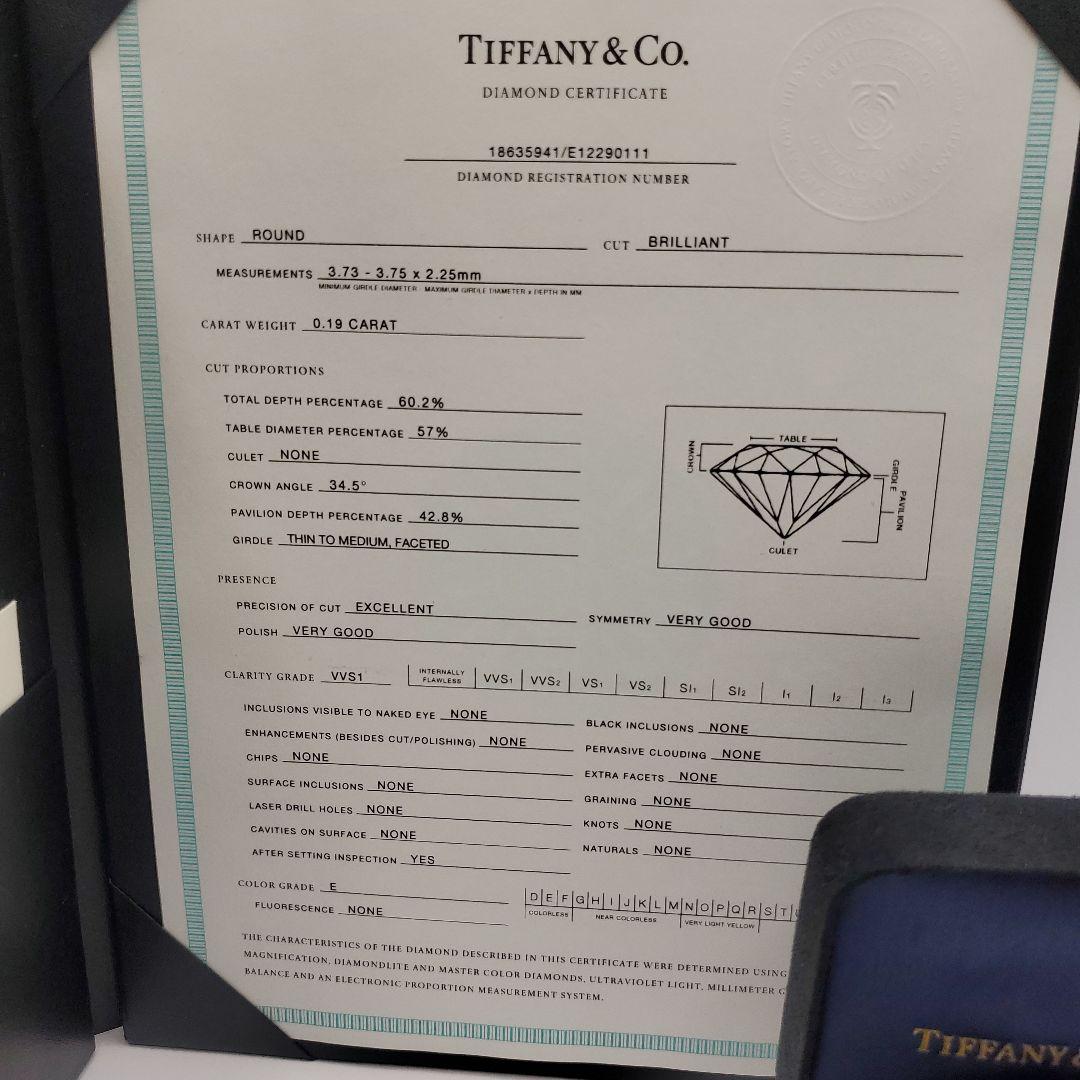 ティファニー TIFFANY&Co. ドッツ Pt950 鑑定書付き 10.5号