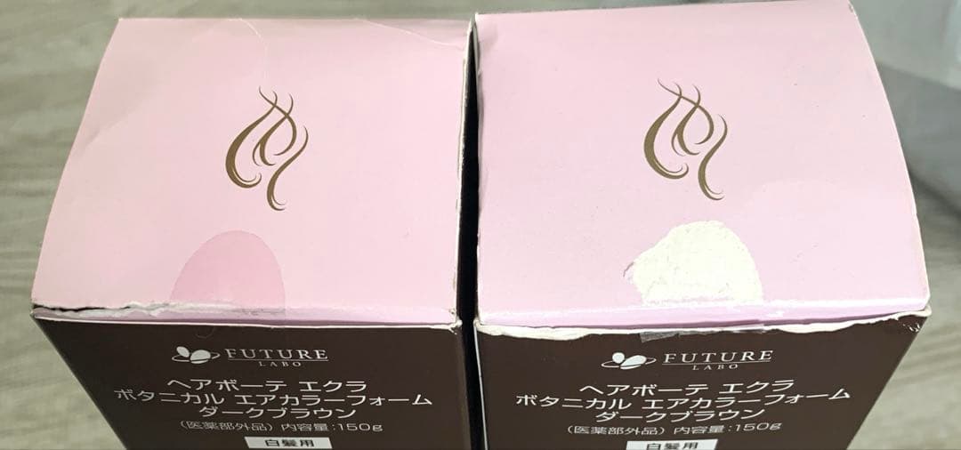 ヘアボーテエクラ ボタニカル エアカラーフォー厶 ダークブラウン 2本