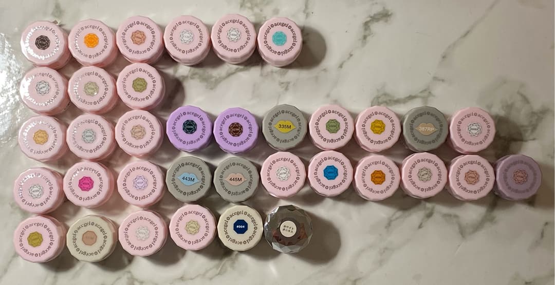 セット販売のみ！エースジェル⭐︎acegel カラージェルセット エースジェル セット販売のみ！エースジェル︎acegel カラージェル