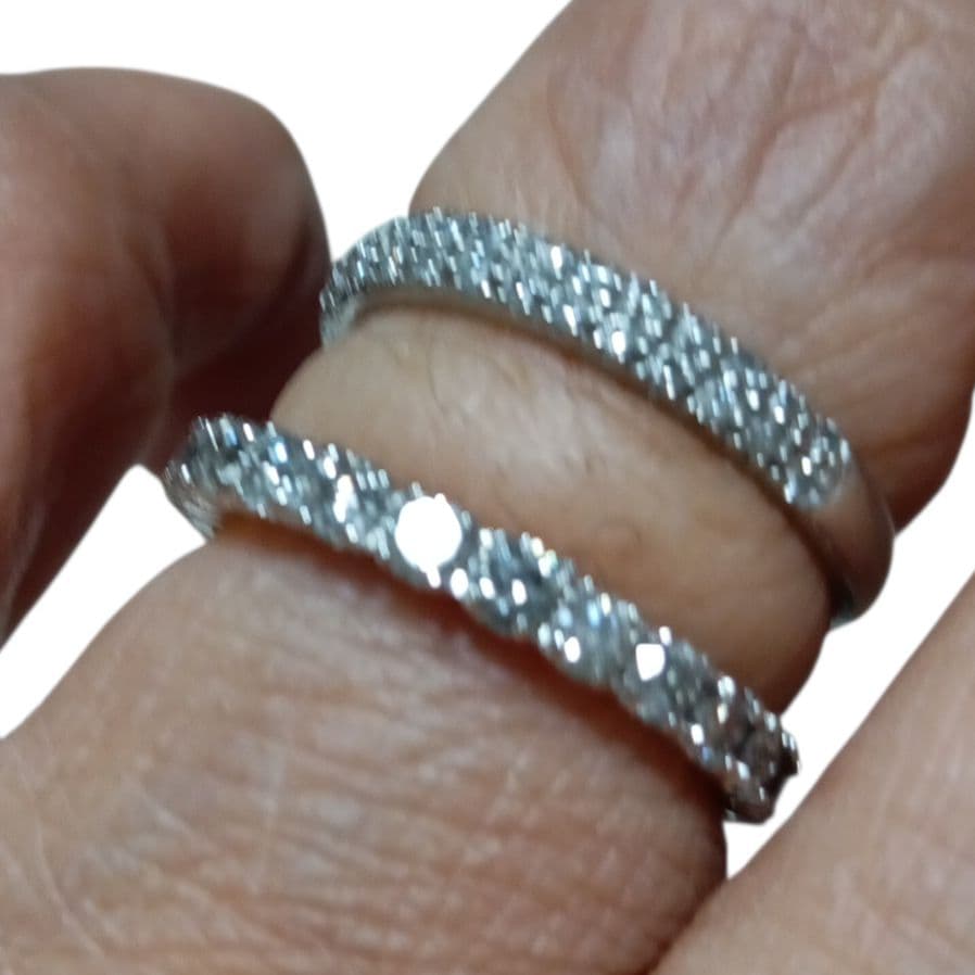 18K /WGリング フルエタニティ D1.00ct 8.5サイズ - メルカリ