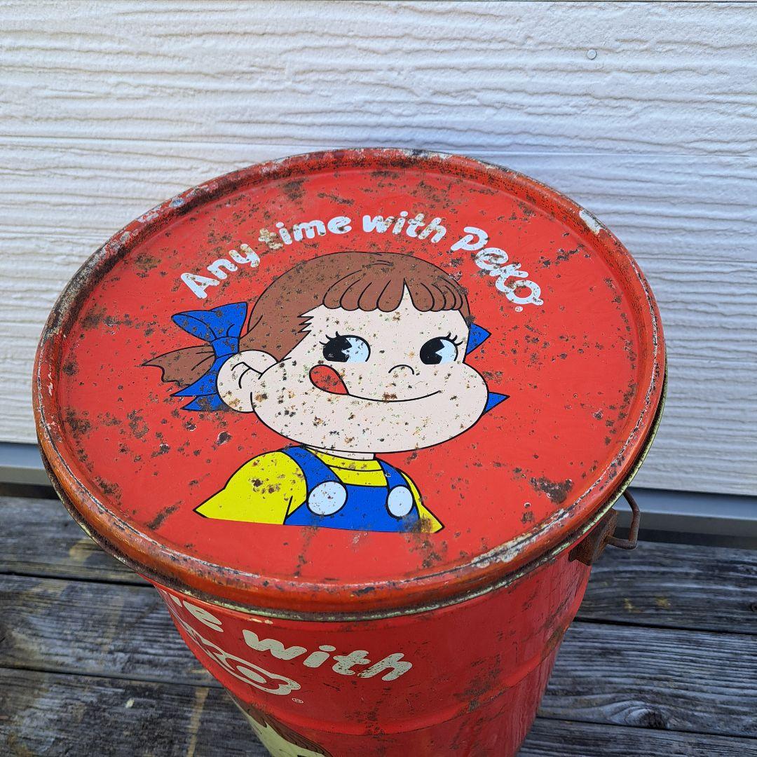 昭和レトロ 不二家 ペコちゃん アルミ缶セット バケツ 当時物 - メルカリ