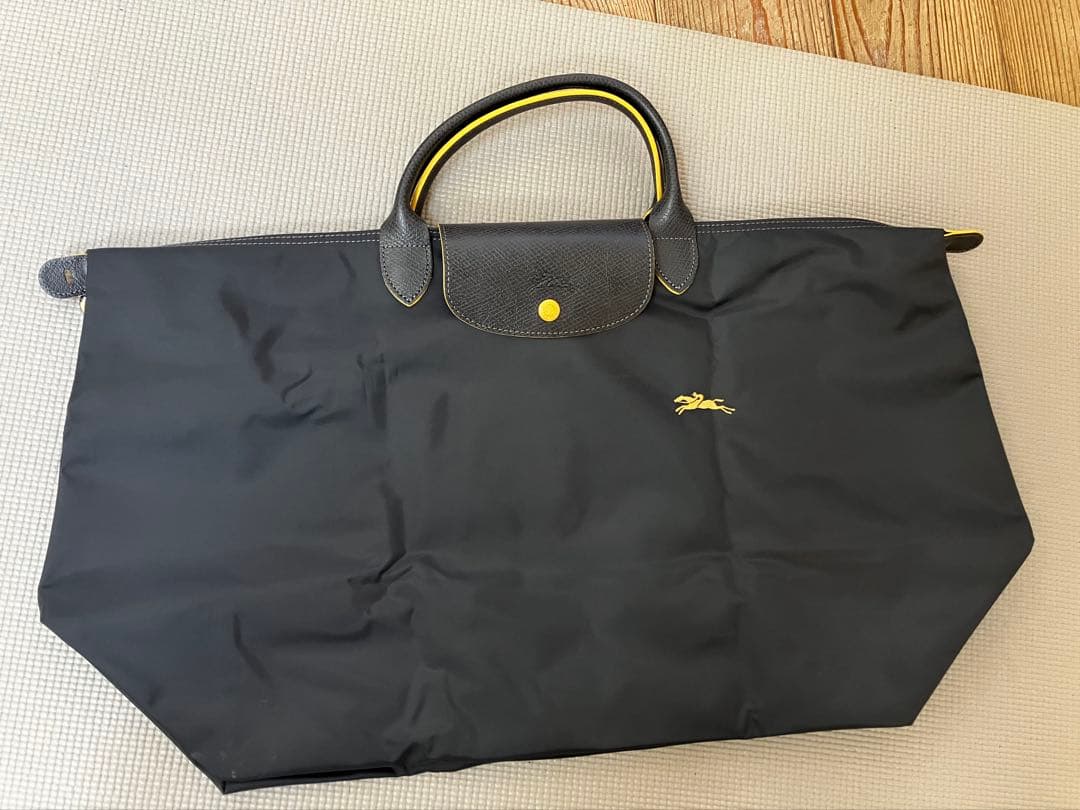 Longchamp・ロンシャン・グレー・ル プリアージュ・L・トラベルバッグ