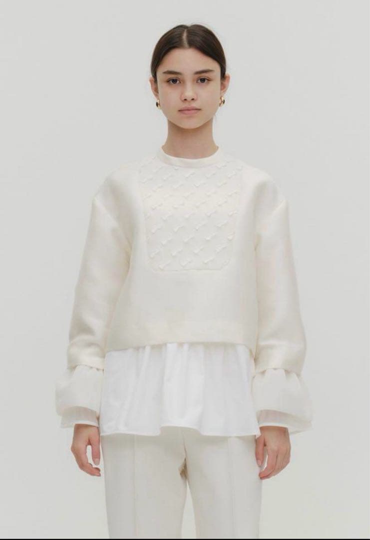 yori shirocon キティリボンボザムブラウス 36 新品未使用タグ付