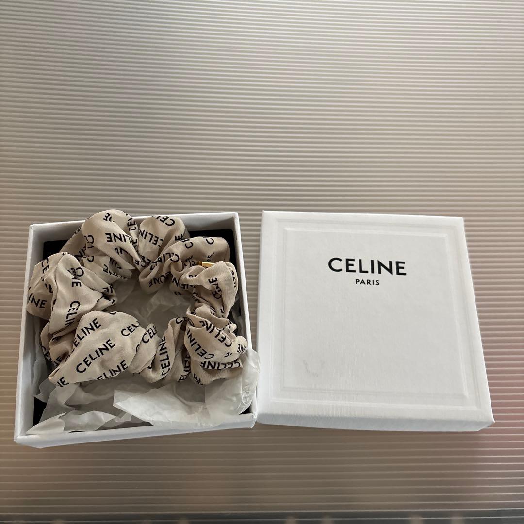CELINE ヘアゴム ベージュ