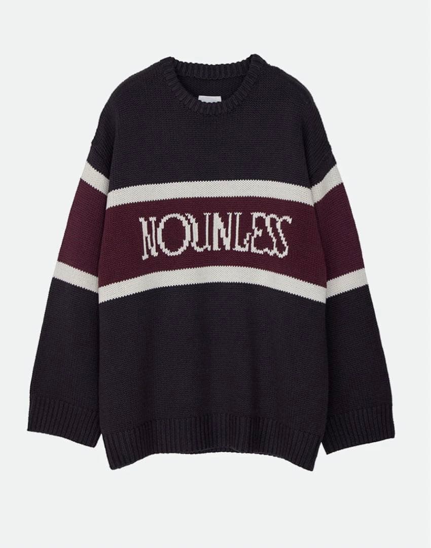 【NOUNLESS/ナウンレス】CLASSIC LOGO KNIT