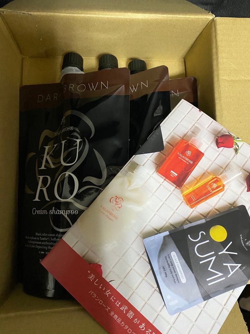 バランローズ　ダークブラウン クリームシャンプー 400ml✖️３