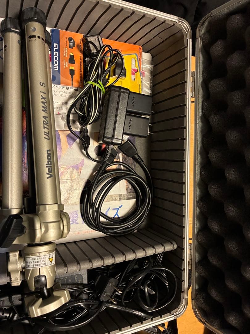 ビデオカメラ3点+三脚＋アタッシュケース+ケーブル サンワダイレクト本店 サンワサプライ【オフィス・PC周辺通販】