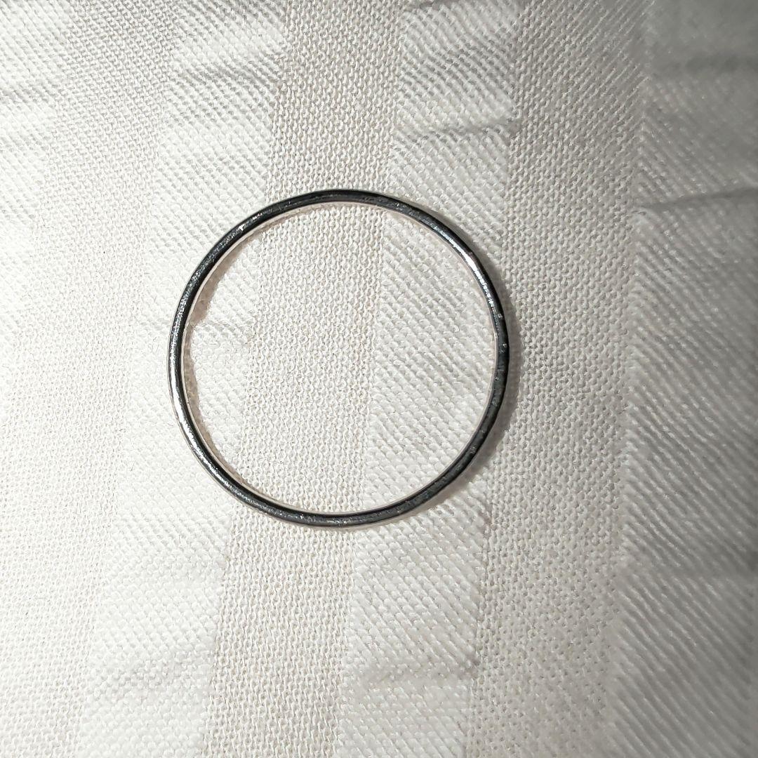 Pt900刻印あり　1mmリング　ノーブランド
