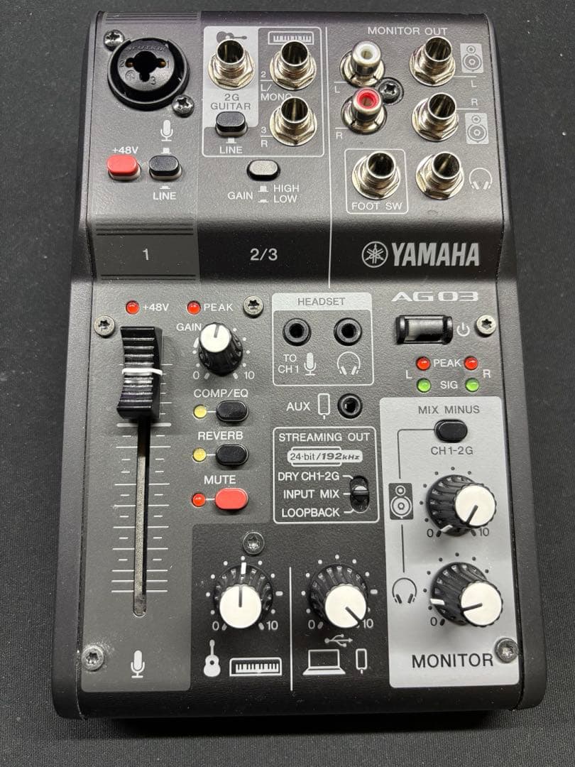 AG03MK2 オーディオインターフェース ブラック ヤマハ | AG03MK2 LSPK - AG Series - 概要