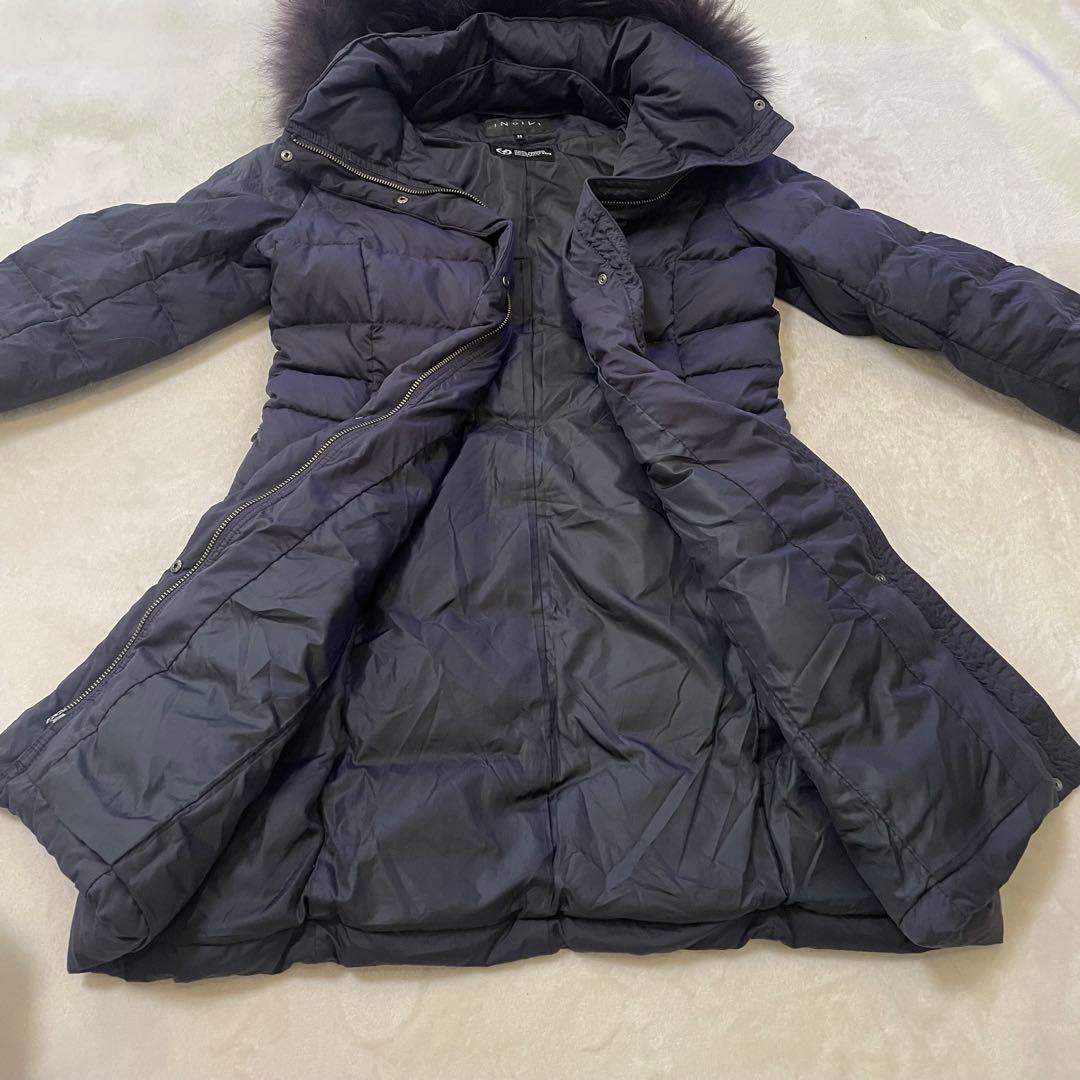 グリーンレーベルリラクシング ロングダウンコート フォックスファー