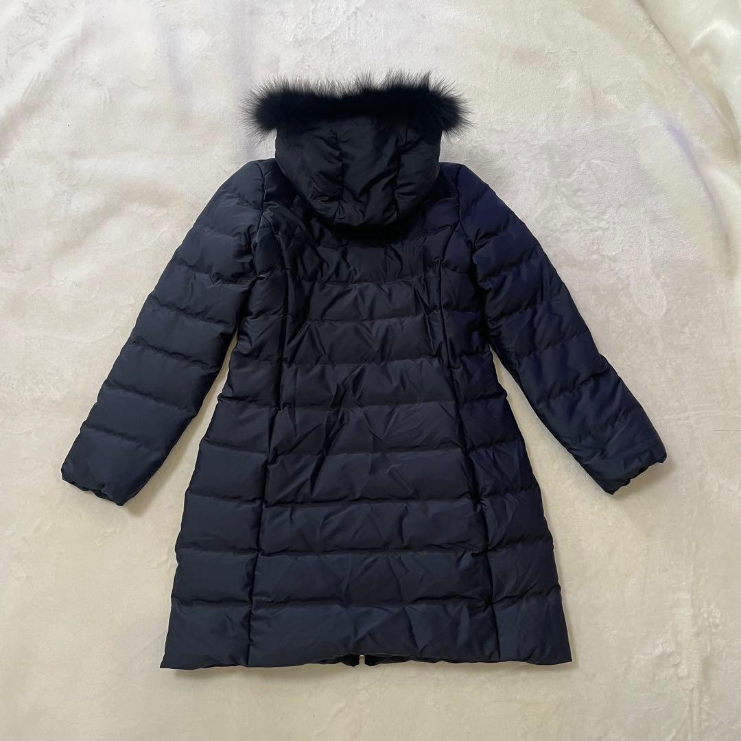 グリーンレーベルリラクシング ロングダウンコート フォックスファー