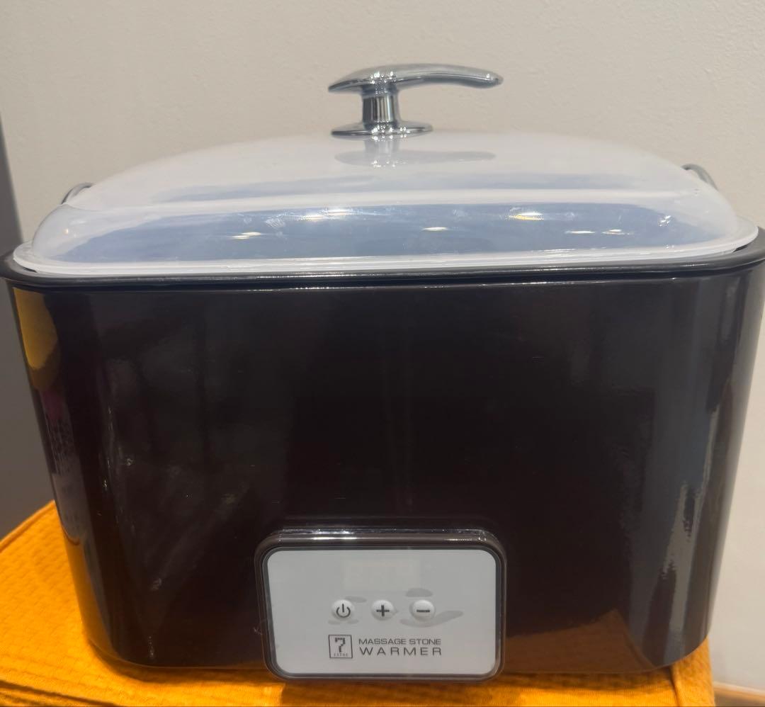 ホットストーンウォーマー（木製しゃくし・玄武岩6個）