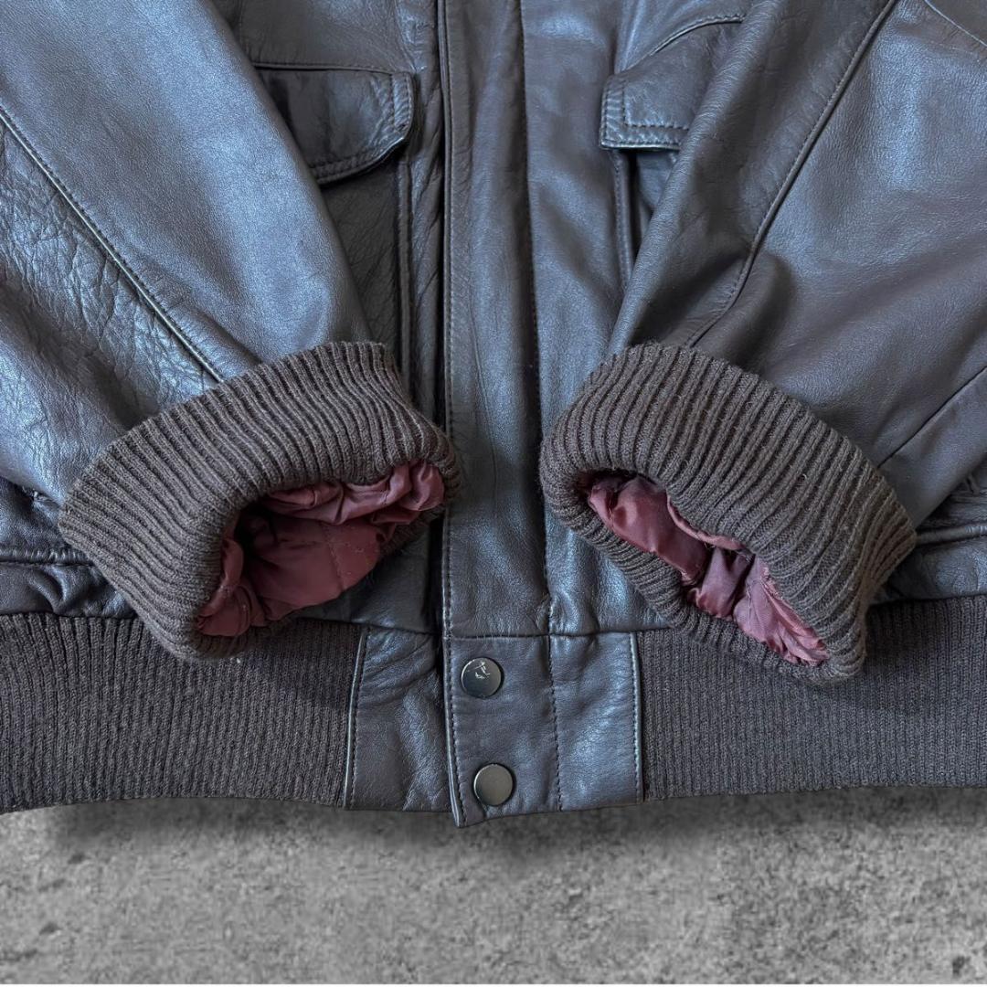 90s VINTAGE flight jacket A-2 G-1 短丈 茶色 - メルカリ