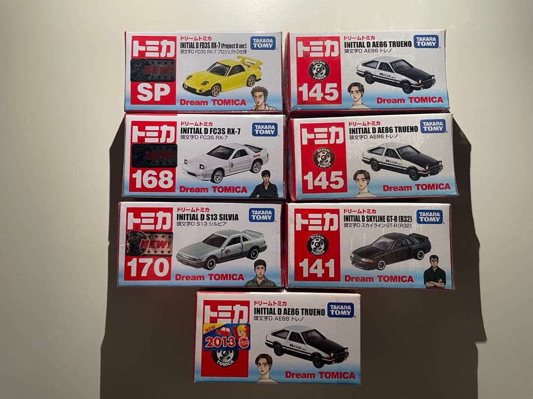 トミカ　頭文字D 7点セット