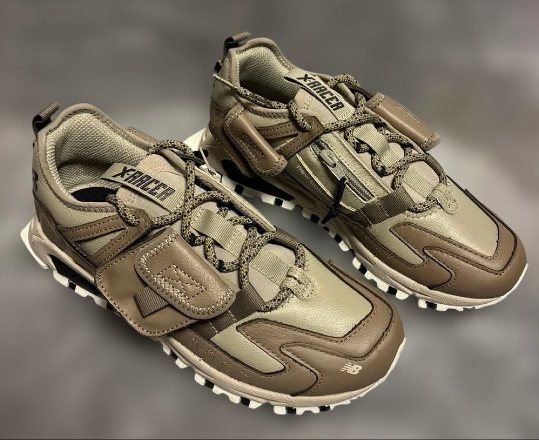 NEW BALANCE X-RACER UTILITY ベージュ系 レザー タン