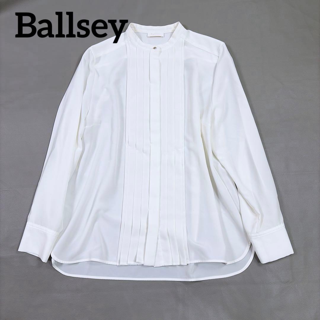 美品　ボールジィ Ballsey クリアデシン メタルボタンシャツブラウス