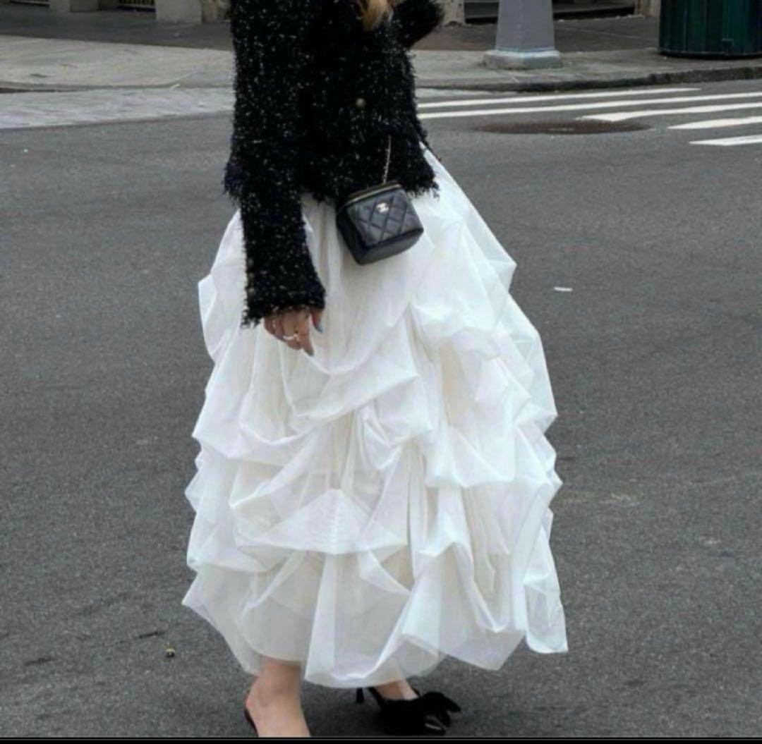 正規品♡the toe Iris Tulle Skirt Iris Tulle Skirt – THE TOÉ