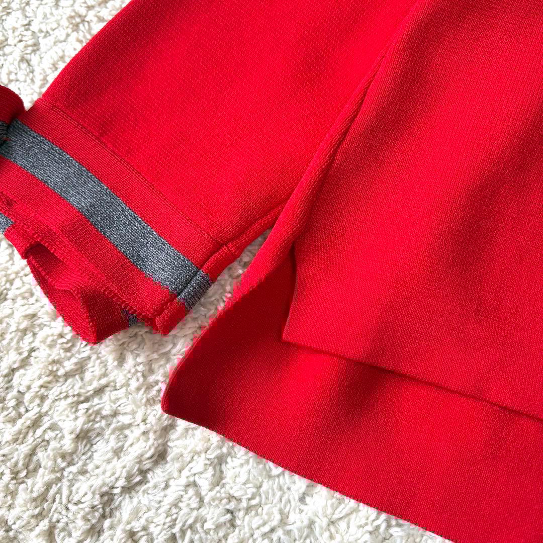 グレースコンチネンタル 配色ラインニットトップ 袖リボン 戸田恵梨香