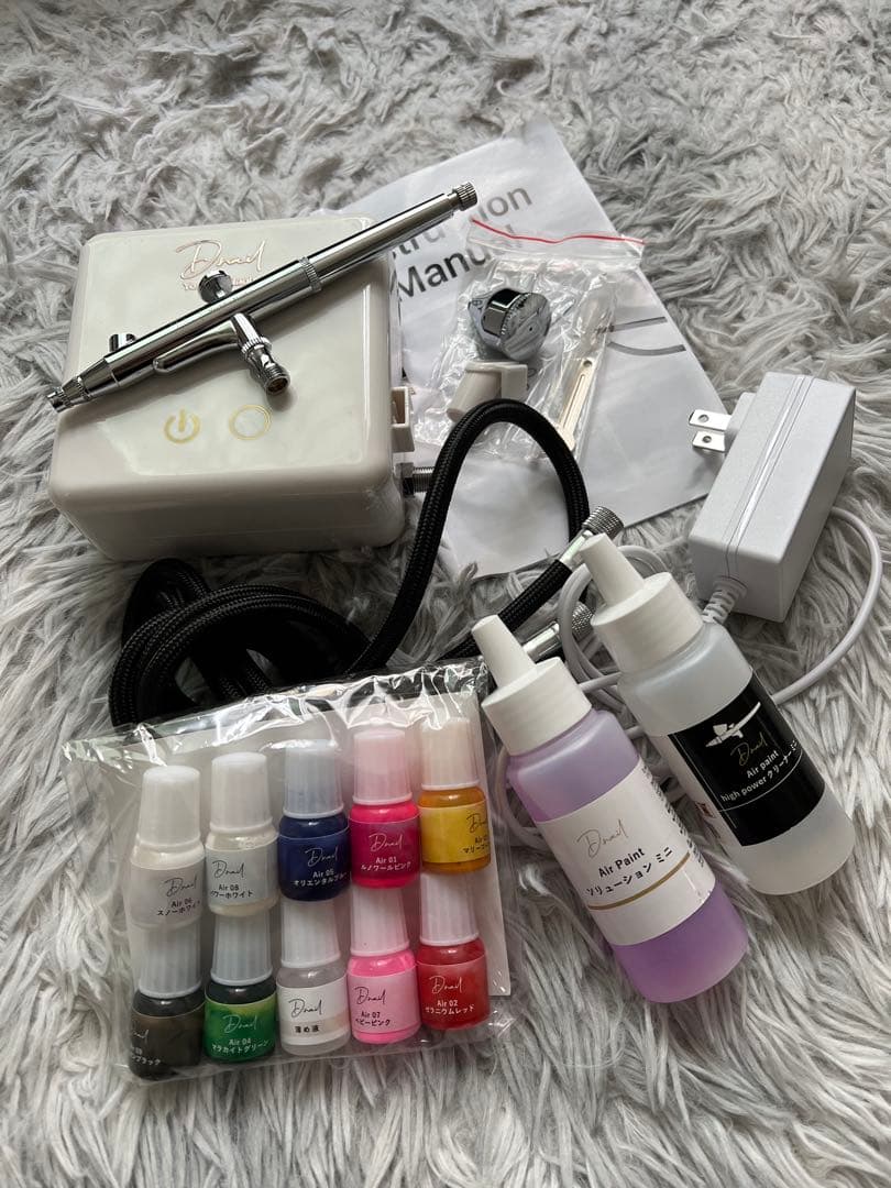D.nailエアブラシ セット Dnail Official Shop / D.nail エアブラシ メンテナンスセット0.2mm