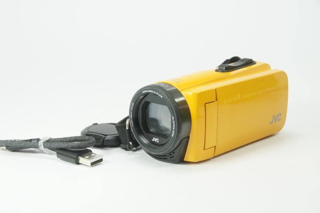 【動作確認済】 JVC GZ-R470-Y ビデオカメラ 防水 防塵 耐衝撃