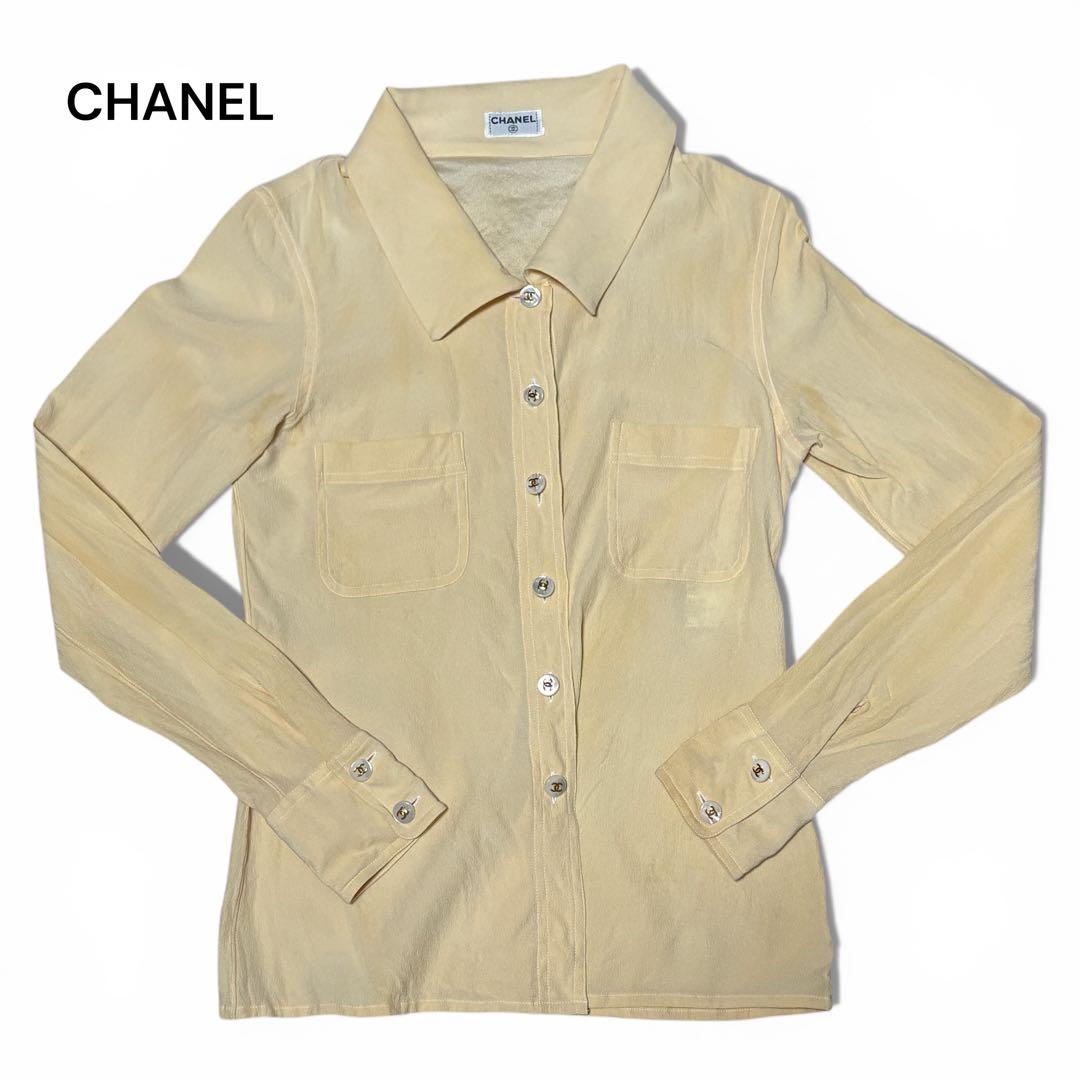 CHANEL シャネル ココボタン シェル ブラウス
