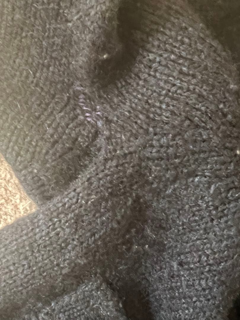 CELINE セリーヌ カシミヤニット ネイビーM ※補修箇所あり エディ