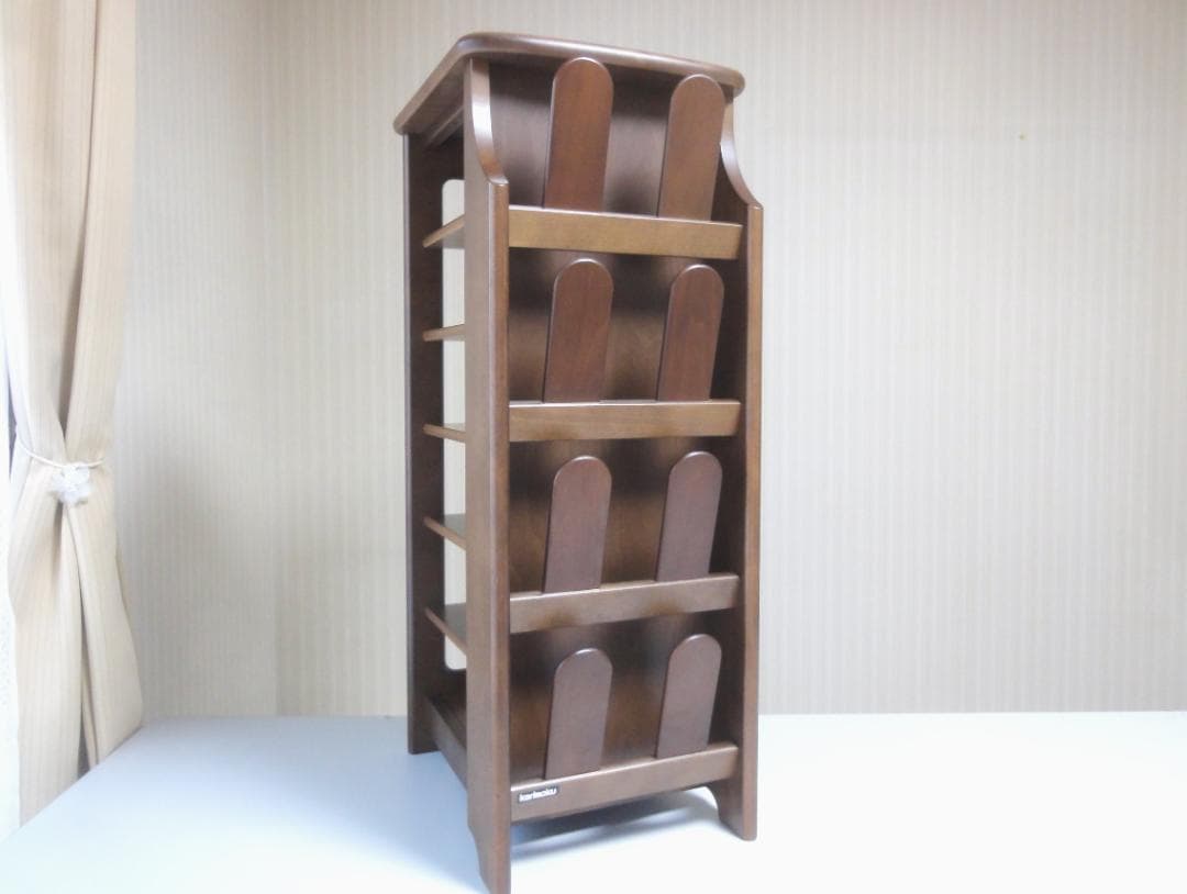 カリモク karimoku スリッパラック 木製4段チェスト 収納棚 レトロ