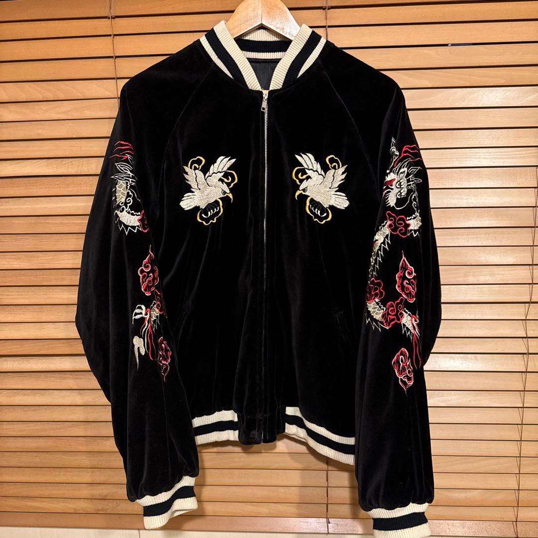 別珍　スカジャン　リバーシブル　Lサイズ相当