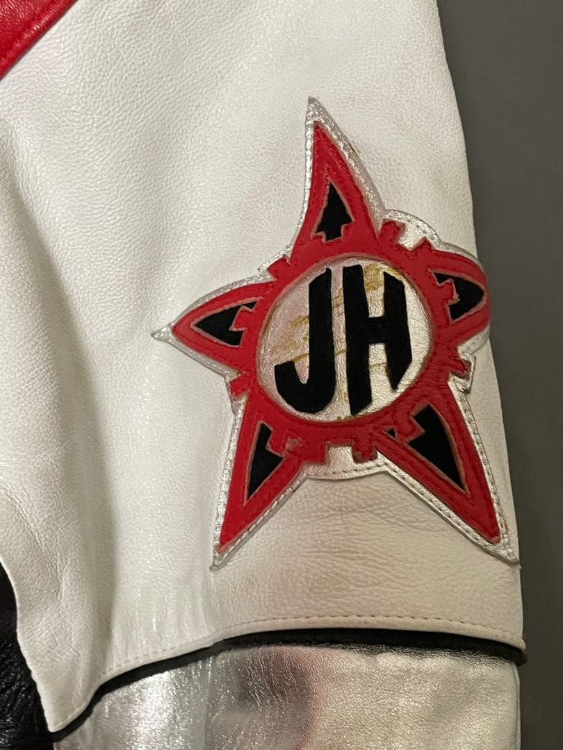 ジェフハミルトン シカゴブルズ 3連覇記念レザージャケット 革ジャン